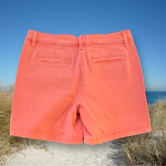 LAND & Sea Salmon Color Casual Stretch Khaki Shorts Size 6 - Picture 2 of 3